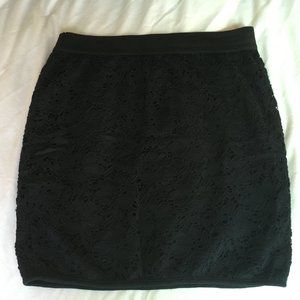 Rue21 Black Lace Mini Skirt Size S